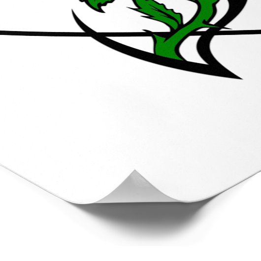 Rote Rose Tattoo Poster (Ecke)