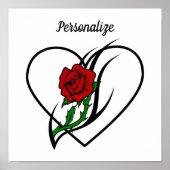 Rote Rose Tattoo Poster (Vorne)