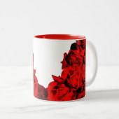 rote Rose Tee Tasse (VorderseiteRechts)