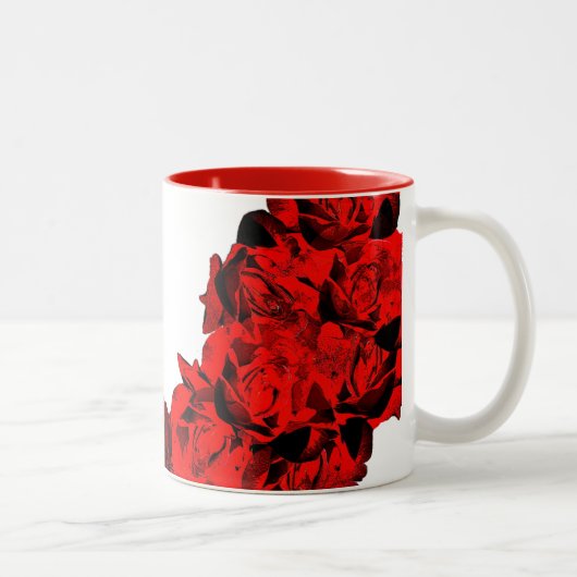 rote Rose Tee Tasse (Rechts)