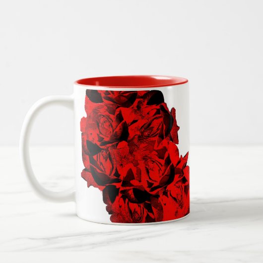 rote Rose Tee Tasse (Links)