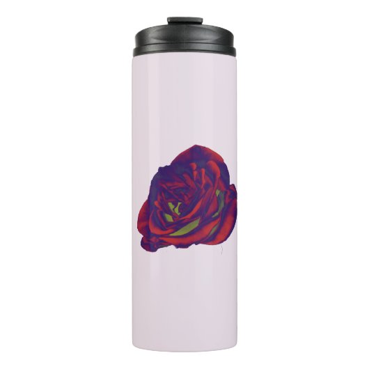 Rote Rose Thermosbecher (Vorderseite)