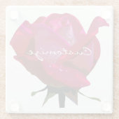 rote Rose Thunder_Cove Glasuntersetzer (Rückseite)