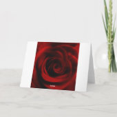 Rote Rose Tiefe meiner Liebe für Sie Karte (Rückseite)