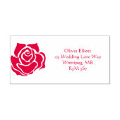 Rote Rose Tinte Permastempel (Design)