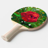 ROTE ROSE TISCHTENNIS SCHLÄGER (Vorderseite)