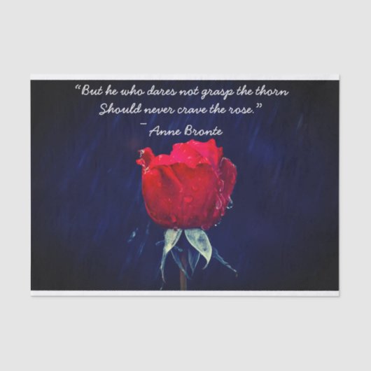 Rote Rose Tissue Paper Seidenpapier (Vorderseite)