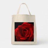 Rote Rose Tragetasche (Rückseite)