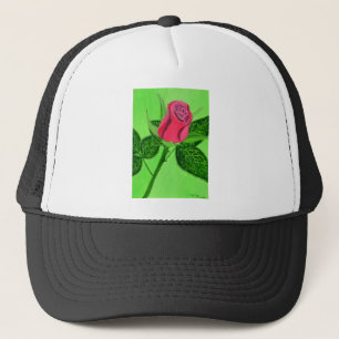Rote Rose Truckerkappe