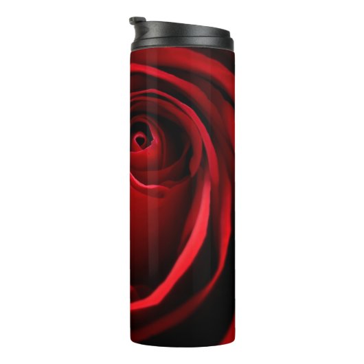 Rote Rose Tumbler Thermosbecher (Nach rechts gedreht)