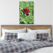Rote Rose überzogene Leinwand (Insitu (Schlafzimmer))