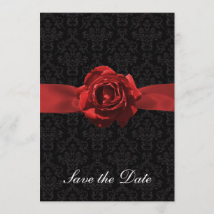 Rote Rose und Band Save The Date