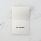 Rote Rose und Daisis Dankeschön Karte (Innenseite)