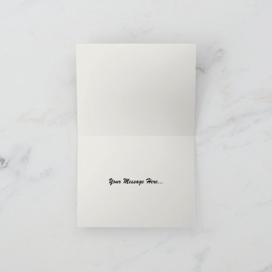 Rote Rose und Daisis Vielen Dank, dass Sie schwarz Dankeskarte (Innenseite)