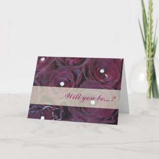 Rote Rose und Diamant Bewundern Sie meine Bridgead Einladung
