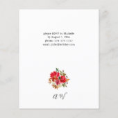 Rote Rose und Feiertage Flyer (Hinten)