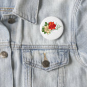 Rote Rose und Gänseblümchen Button (Beispiel)