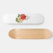Rote Rose und Milchprodukte Skateboard (Horizontal)