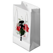 Rote Rose und Mode Kleine Geschenktüte (Vorderseite Schrägansicht)