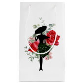 Rote Rose und Mode Kleine Geschenktüte (Vorderseite)