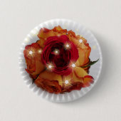 Rote Rose und Orangen und Gelb Button (Vorderseite)