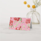 Rote Rose und Platzkarte (Rückseite)