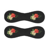 Rote Rose und schwarzer Hintergrund Baseball (Paneele)