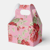 Rote Rose und weiße Druckvorschubbox Geschenkschachtel (Rückseite)