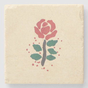 ROTE ROSE UNTERSETZER