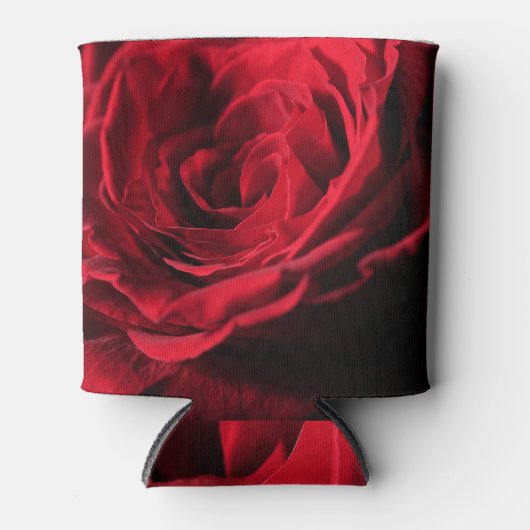 Rote Rose Valentine: Dunkle Romantik Dosenkühler (Vorderseite)