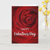 Rote Rose, Valentine Karte (Gelbe Blume)