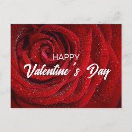 Rote Rose, Valentine Postkarte