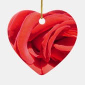 Rote Rose Valentinschmuck. Keramikornament (Hinten)