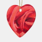 Rote Rose Valentinschmuck. Keramikornament (Links)