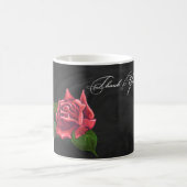 Rote Rose Vielen Dank Kaffeetasse (Mittel)