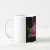 Rote Rose Vielen Dank Kaffeetasse (Links)