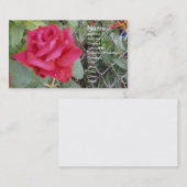 Rote Rose Visitenkarte (Vorne/Hinten)