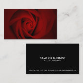 Rote Rose Visitenkarte (Vorne/Hinten)