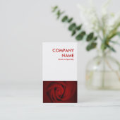 rote Rose Visitenkarte (Stehend Vorderseite)