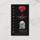 Rote Rose- Visitenkarte (Rückseite)