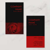 rote Rose Visitenkarte (Vorne/Hinten)
