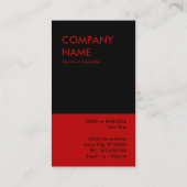 rote Rose Visitenkarte (Rückseite)