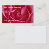 rote Rose Visitenkarte (Vorne/Hinten)