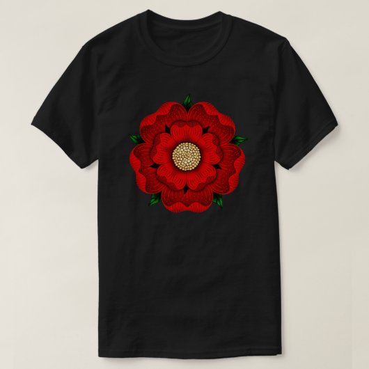 Rote Rose von Lancaster T-Shirt (Design vorne)