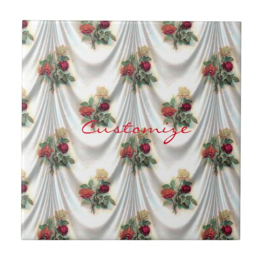 Rote Rose Vorhang Thunder_Cove Fliese (Vorderseite)