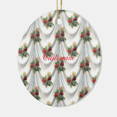 Rote Rose Vorhang Thunder_Cove Keramik Ornament (Links)