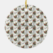 Rote Rose Vorhang Thunder_Cove Keramik Ornament (Hinten)