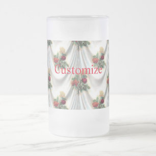 Rote Rose Vorhang Thunder_Cove Mattglas Bierglas