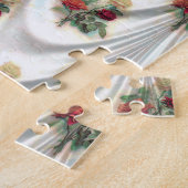 Rote Rose Vorhang Thunder_Cove Puzzle (Seite)