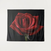 Rote Rose Wandteppich (Vorderseite (Horizontal))